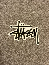 Stussy Tag Sticker - Black &