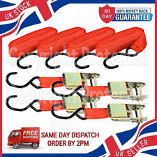 4 LONG RATCHET STRAPS TIE DOWN