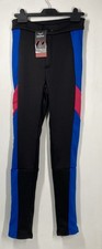 Threadbare Elasticated Ski Trousers Leggings Pants Womens UK 6 Blue Pink Black