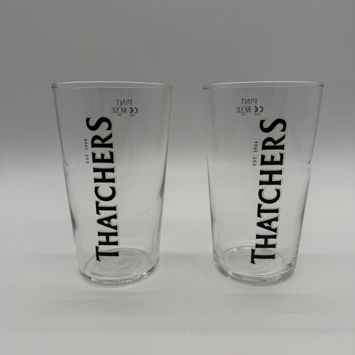 Thatchers cider pint glasses - pint,