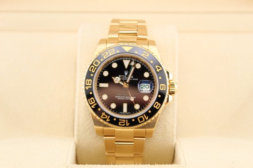 Rolex gmt master 18k yellow - gmt,