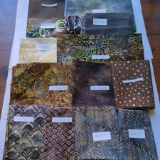 13 Pieces Brown Tone Cotton &