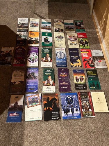 Assorted racecards - 32, x