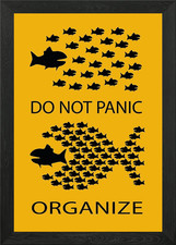 Organize, Don't Panic Framed