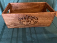 JACK DANIEL’S STORAGE CRATE MADE FROM RECLAIMED TIMBERS MAN CAVE 10x12.5x25.5cm