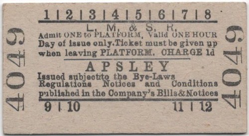 Lms railway platform ticket - lms,