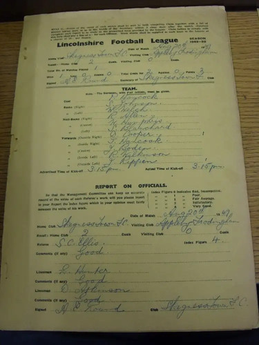 1949 skegness town - 20/08/1949,