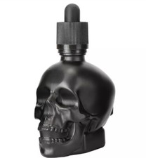 Black Frosted Glass Skull