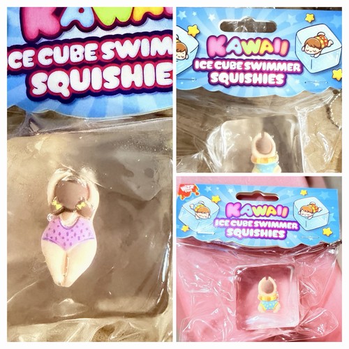 Kawaii ice cube swimmer - kawaii,