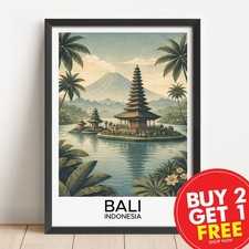 Bali indonesia travel print - bali,