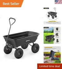 Poly Garden Dump Cart, 4 Cu Ft
