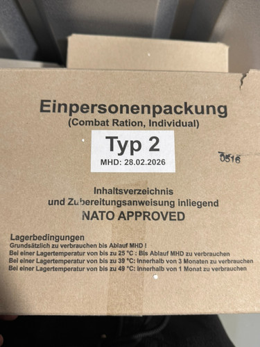 New sealed combat ration - new,