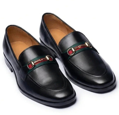 Handmade mens black leather - handmade,