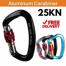 25KN Aluminum Carabiner Hooks
