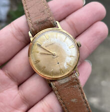Vintage 1950s Rotary 17 Jewels Incabloc Swiss Made Patina Mechanical Mens Watch