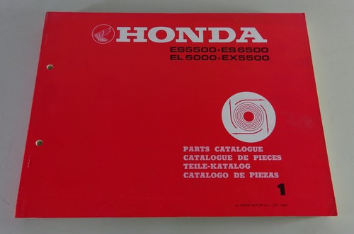 Honda parts catalog 5500 es - parts,