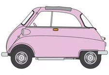 1/76 Miniature BMW Isetta Pink