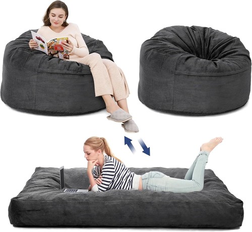 Bean bag chair bed - chair, corduroy