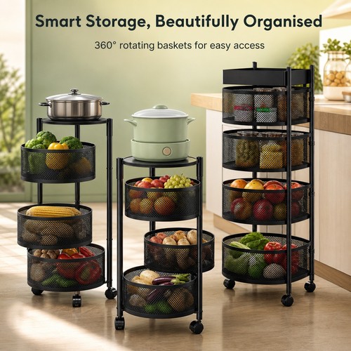 4tier mobile kitchen - 3-4tier, storage
