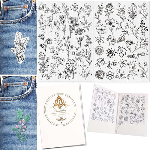 50pcs embroidery pattern water - embroidery,