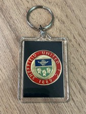Vintage 1970’s Esso Foil team badge keyring handmade  Sheffield United.