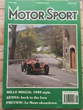 Motor Sport Magazine - June 1989 - Charade GTti, Mille Miglia, Le Mans Guide