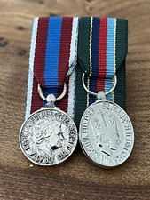 QPJM + VRSM Court Mounted Miniature Medal