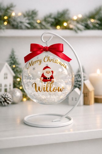 Personalised christmas bauble - christmas,