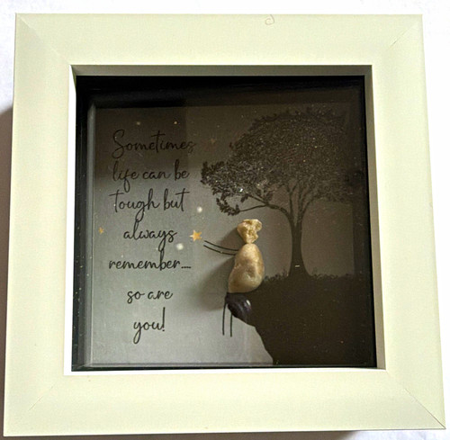 White square box - frame, 15x15cm