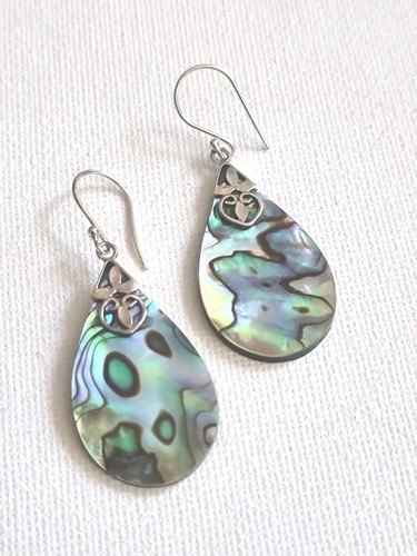 925 sterling silver abalone - silver,