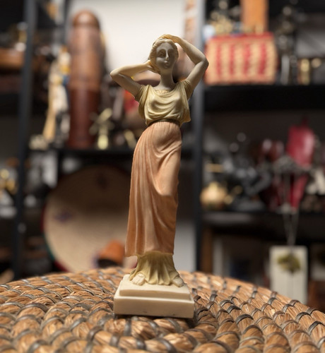 Alabaster classic lady statue - alabaster,
