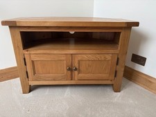 Solid Oak, Corner TV Unit. 