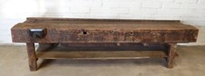 Antique Carpenters Wooden Bench fitted with Parkinson's Vice
