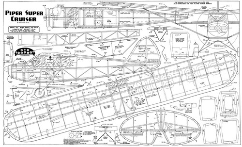 Piper super cruiser - cruiser, plan