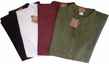 FAIR TRADE NEPALESE COTTON GRANDAD SHORT SLEEVE SUMMER BOHO SURF SHIRT S - 5XL