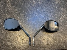 Side Mirrors X 2 L&R Motorcycle Chrome Teardrop Mirror for Motorcycle Scooter