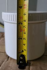 500ml Plastic Storage Jars Pots Screw Top Lids Spices Food Pet  White Tub