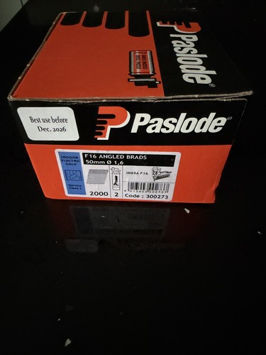 Paslode 50mm f16 angled brads - f16,
