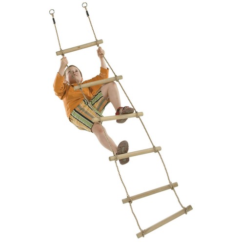 Kids rope ladder - rope, wooden