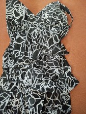 Avon Swim dress Size 14-16 Black And White Pattern