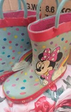 Girls Minnie Mouse Wellies Sz