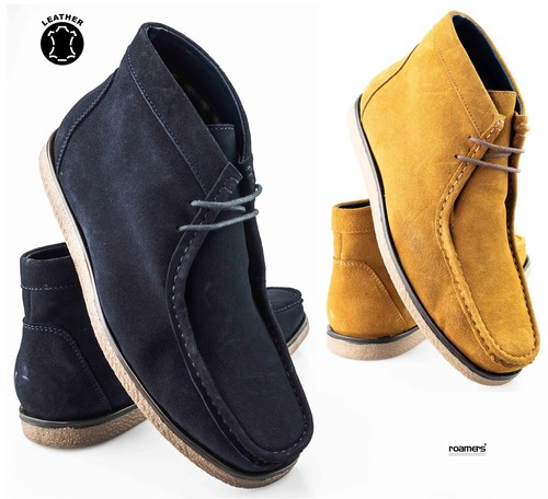 Mens leather suede - leather, casual