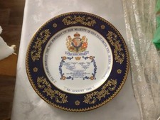 Aynsley China Plate HRH The