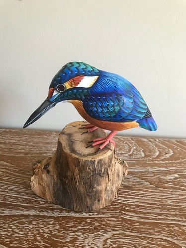Hand carved and - , wooden