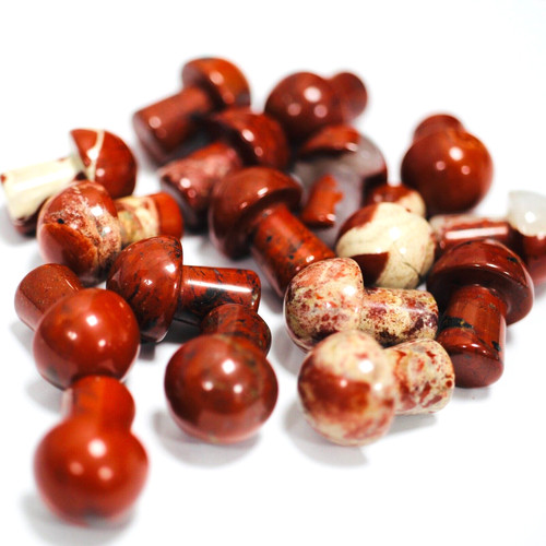 Red jasper mushroom shaped - mushroom,