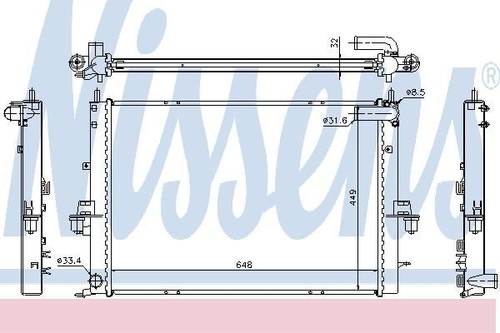 Nissens radiator for - nissens,