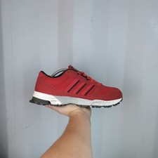 UK 9.5 - adidas Marathon TR 10 Mens Vintage Y2K Trainers Red Shoes B26573