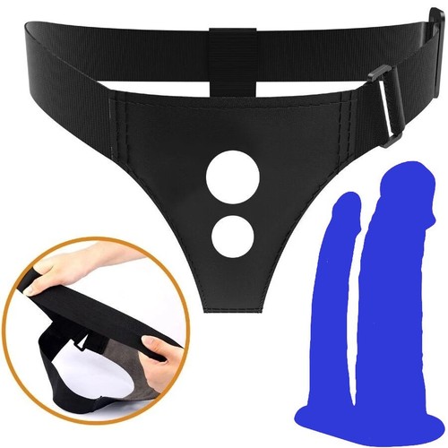 Double dildo harness briefs - dildo,
