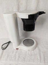 Vintage MCM Braun KF 35 Type 4053 Filter Coffee Maker White No Carafe Tested
