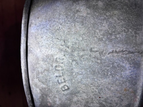 Vintage galvanised metal